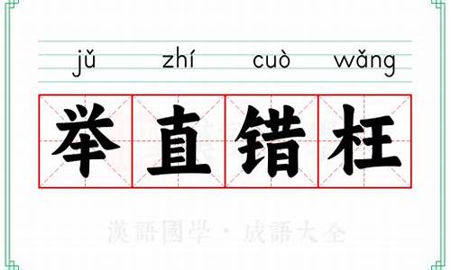 举直错枉意思-举直错枉