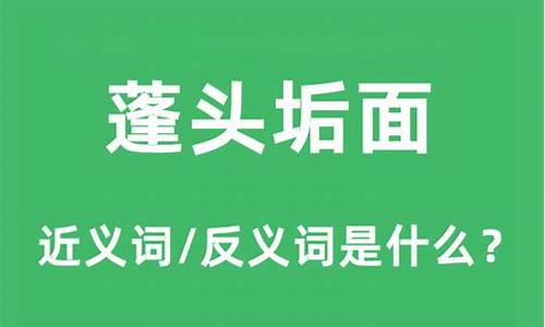 蓬头垢面意思相近的词-蓬头垢面近义词