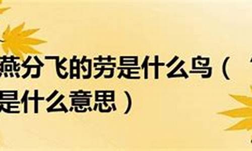 劳燕分飞什么意思解释-劳燕分飞什么意思