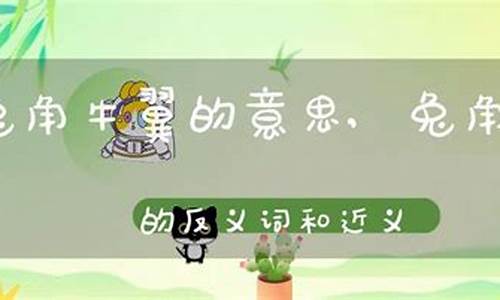 兔角羽毛是什么数字-兔角牛翼成语