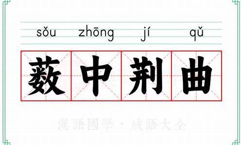 薮中荆曲是什么意思-薮中荆曲是什么意思是什么生肖