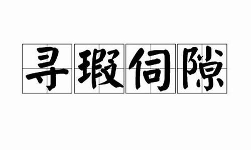 寻瑕小姐姐-寻瑕伺隙是什么意思