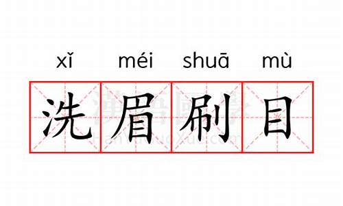 洗眉效果-洗眉刷目