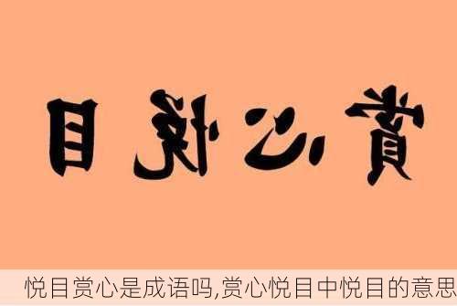 悦目赏心是成语吗,赏心悦目中悦目的意思