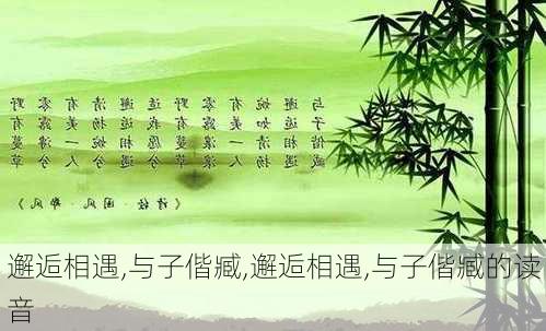 邂逅相遇,与子偕臧,邂逅相遇,与子偕臧的读音