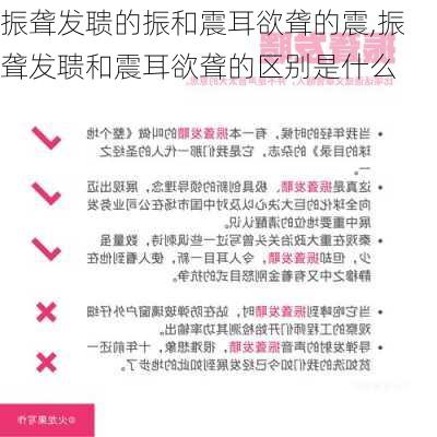 振聋发聩的振和震耳欲聋的震,振聋发聩和震耳欲聋的区别是什么