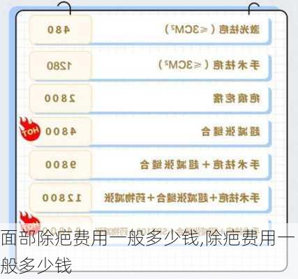 面部除疤费用一般多少钱,除疤费用一般多少钱
