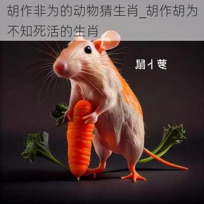 胡作非为的动物猜生肖_胡作胡为不知死活的生肖