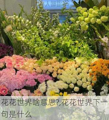 花花世界啥意思?,花花世界下一句是什么