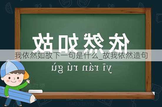 我依然如故下一句是什么_故我依然造句