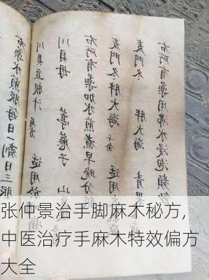 张仲景治手脚麻木秘方,中医治疗手麻木特效偏方大全